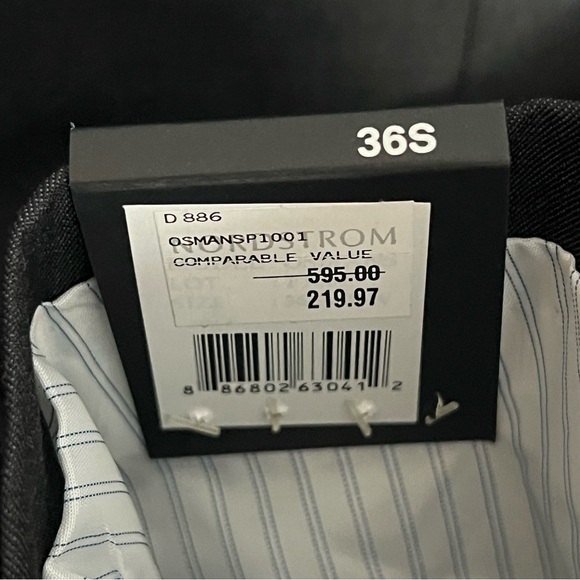 Men’s Slim Fit Suit Jacket Original Penguin By Munsingwear Black Size 36S - Picture 4 of 11